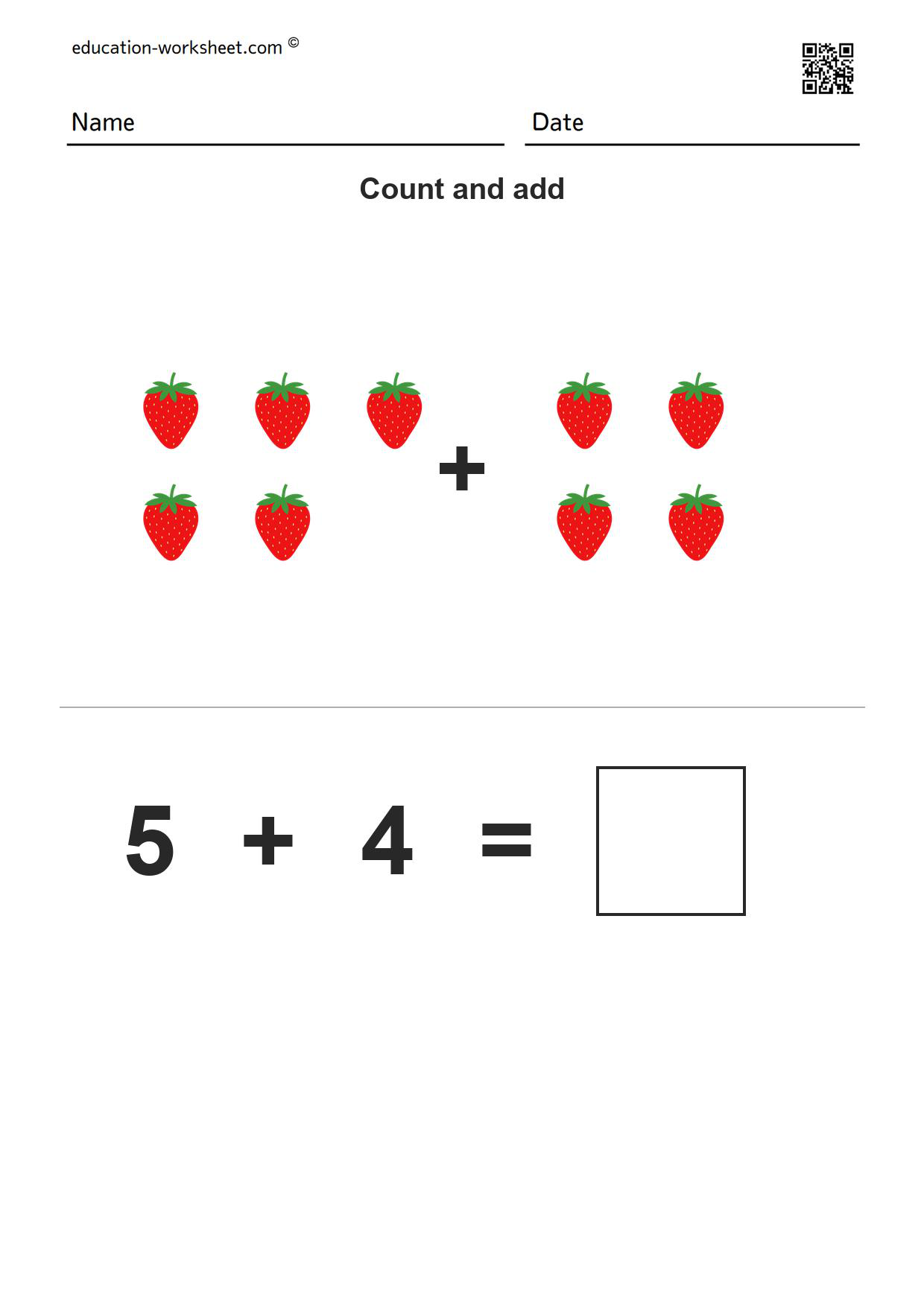 Addition up to 10