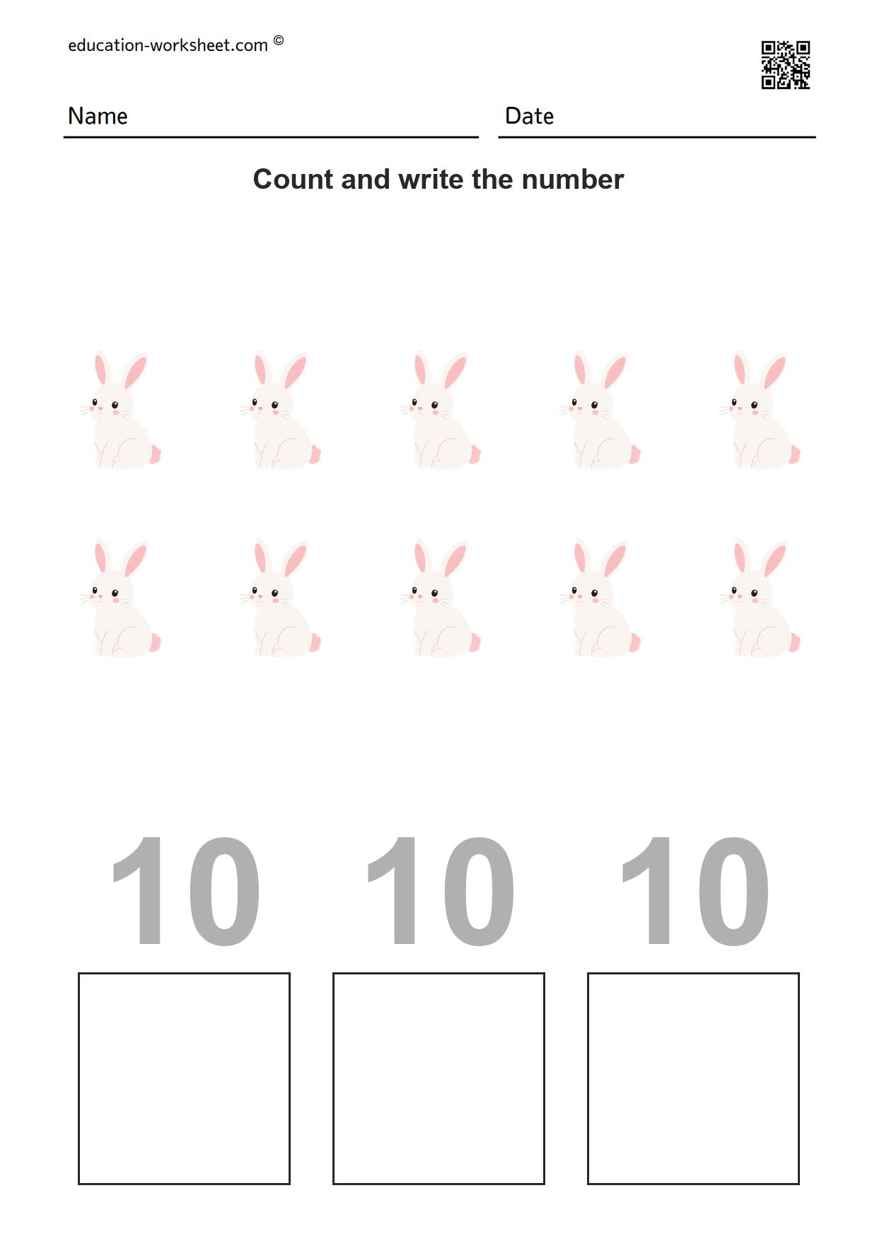 Counting 1 to 10