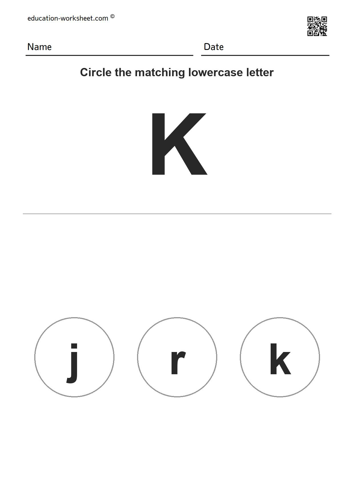 Match Uppercase and Lowercase Letters