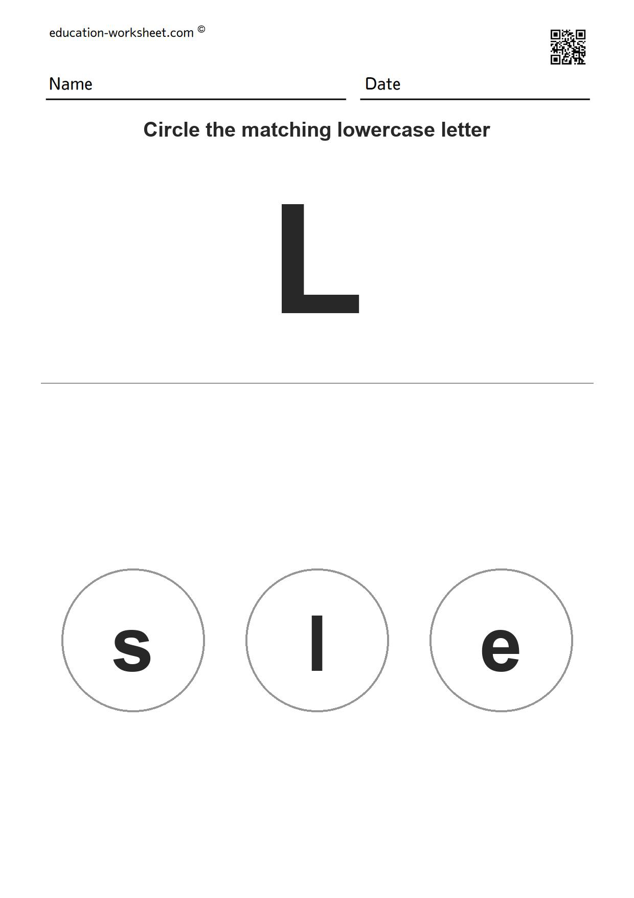 Match Uppercase and Lowercase Letters