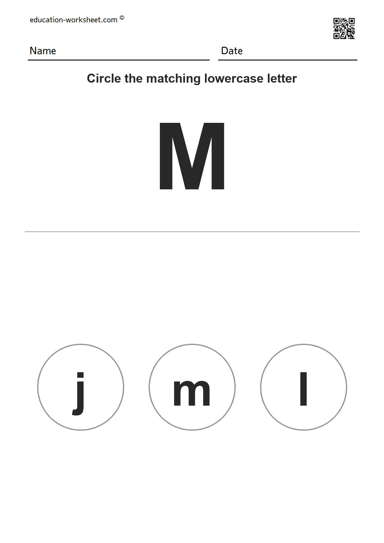 Match Uppercase and Lowercase Letters