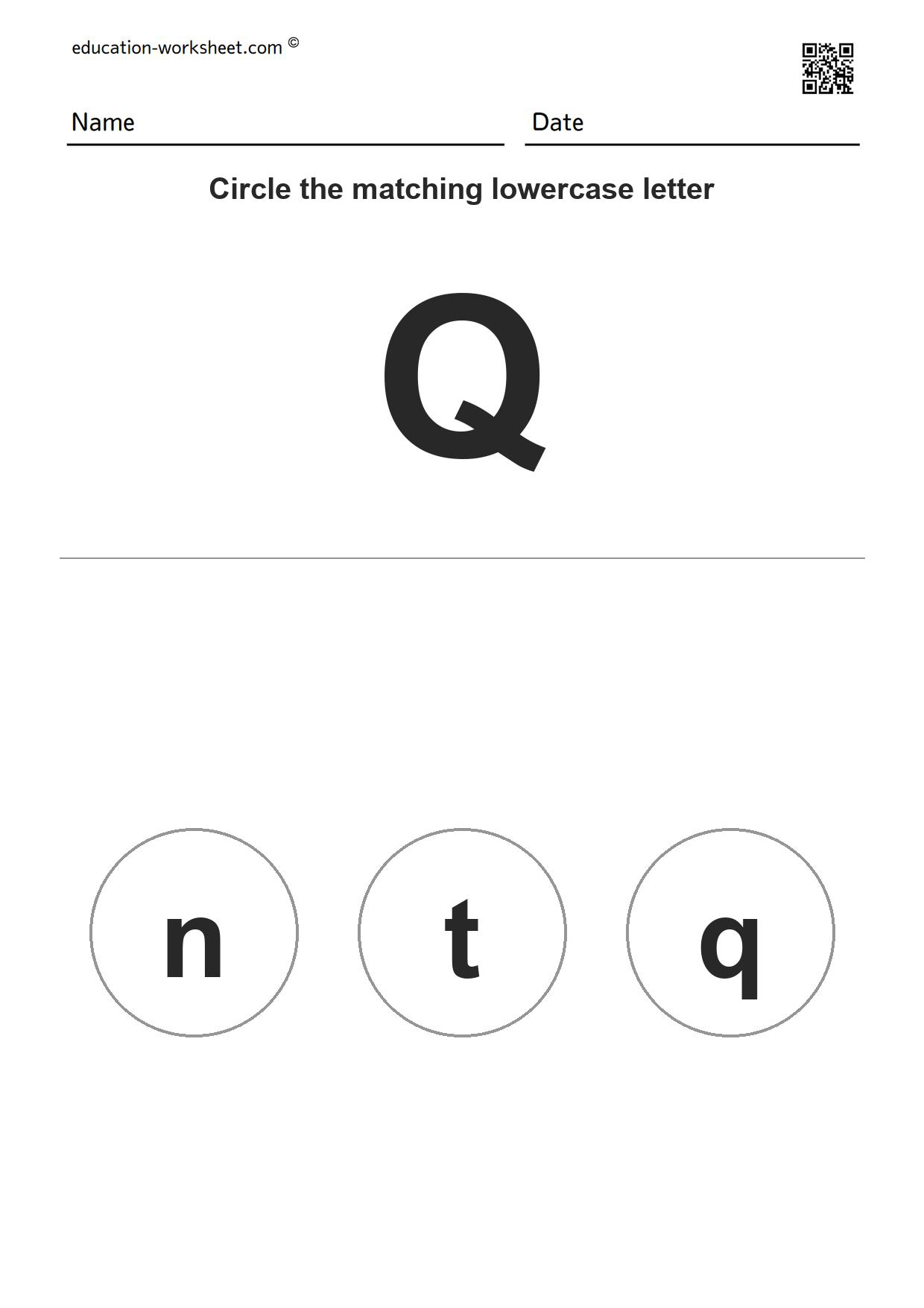 Match Uppercase and Lowercase Letters