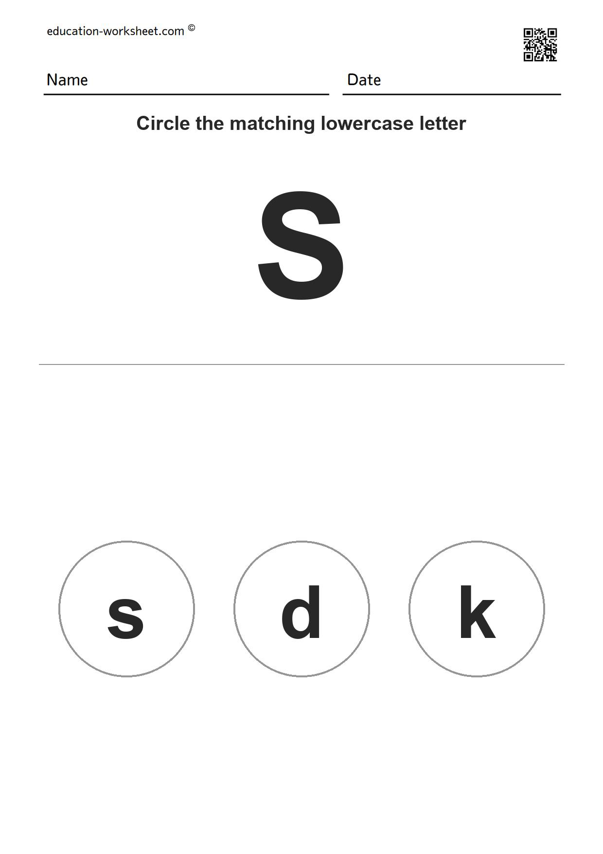 Match Uppercase and Lowercase Letters
