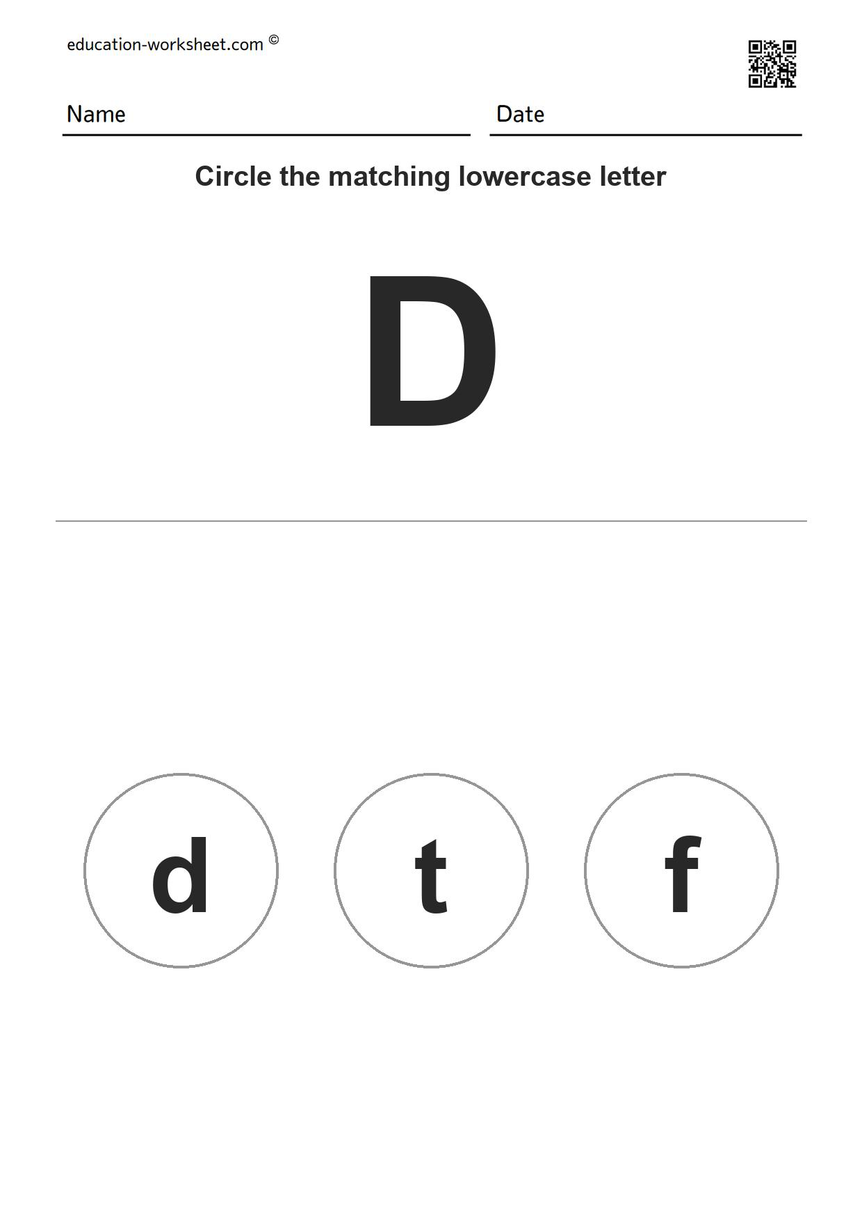Match Uppercase and Lowercase Letters