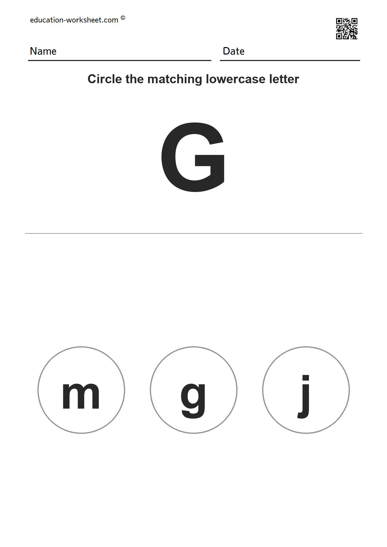 Match Uppercase and Lowercase Letters