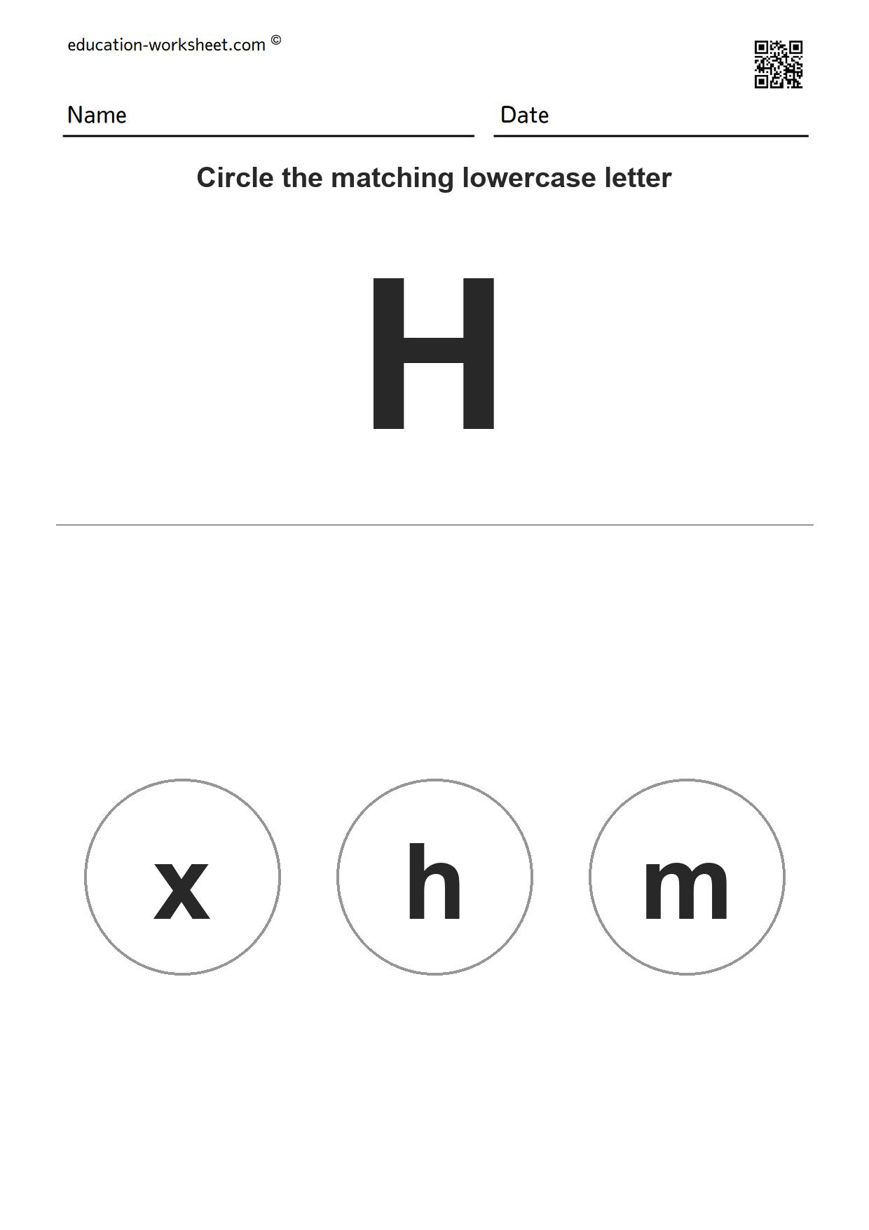 Match Uppercase and Lowercase Letters