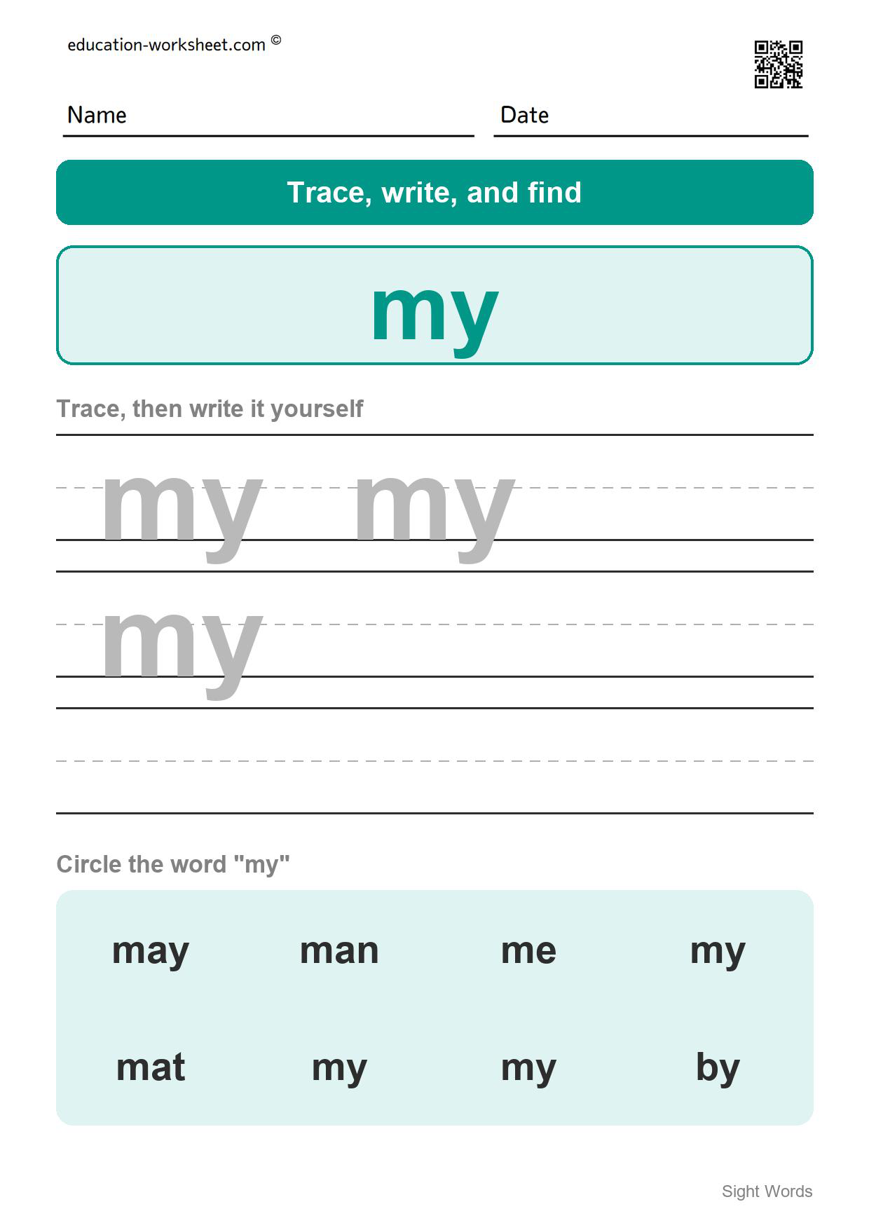 Sight word 
