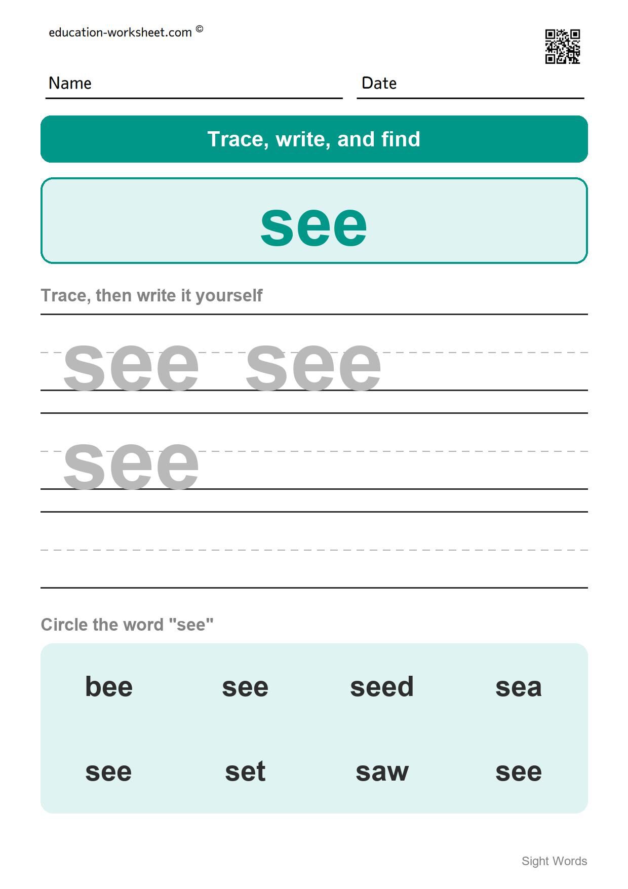 Sight word 
