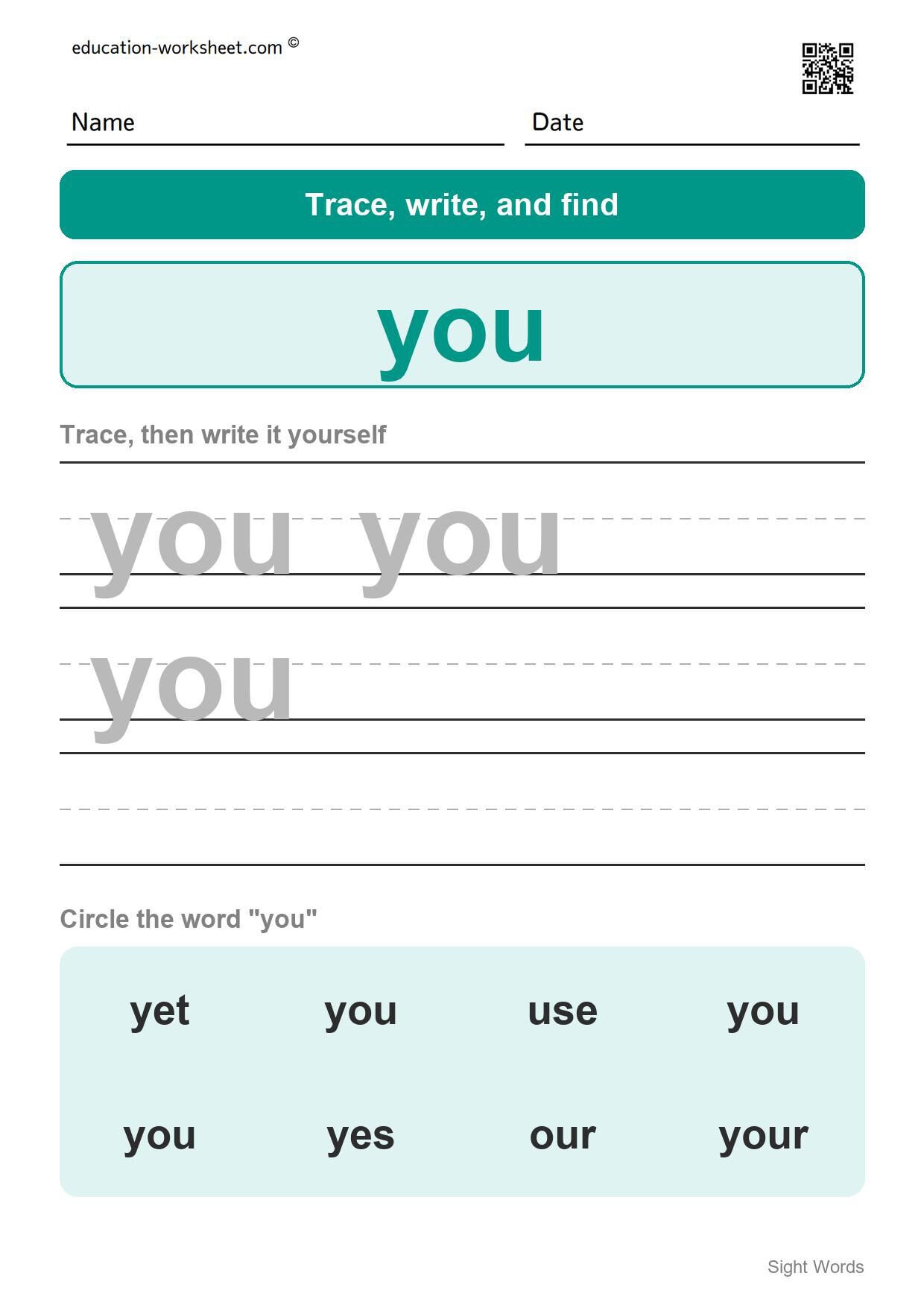 Sight word 