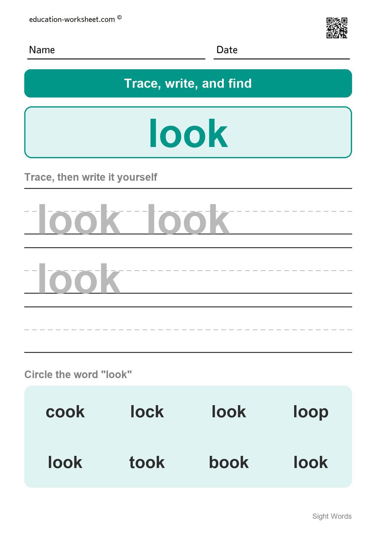 Sight word 