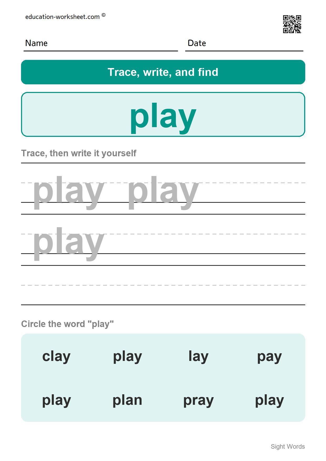Sight word 