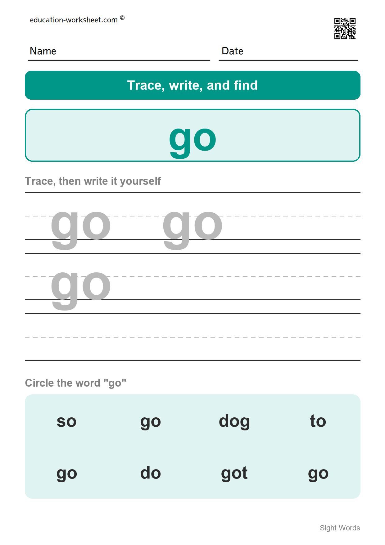 Sight word 