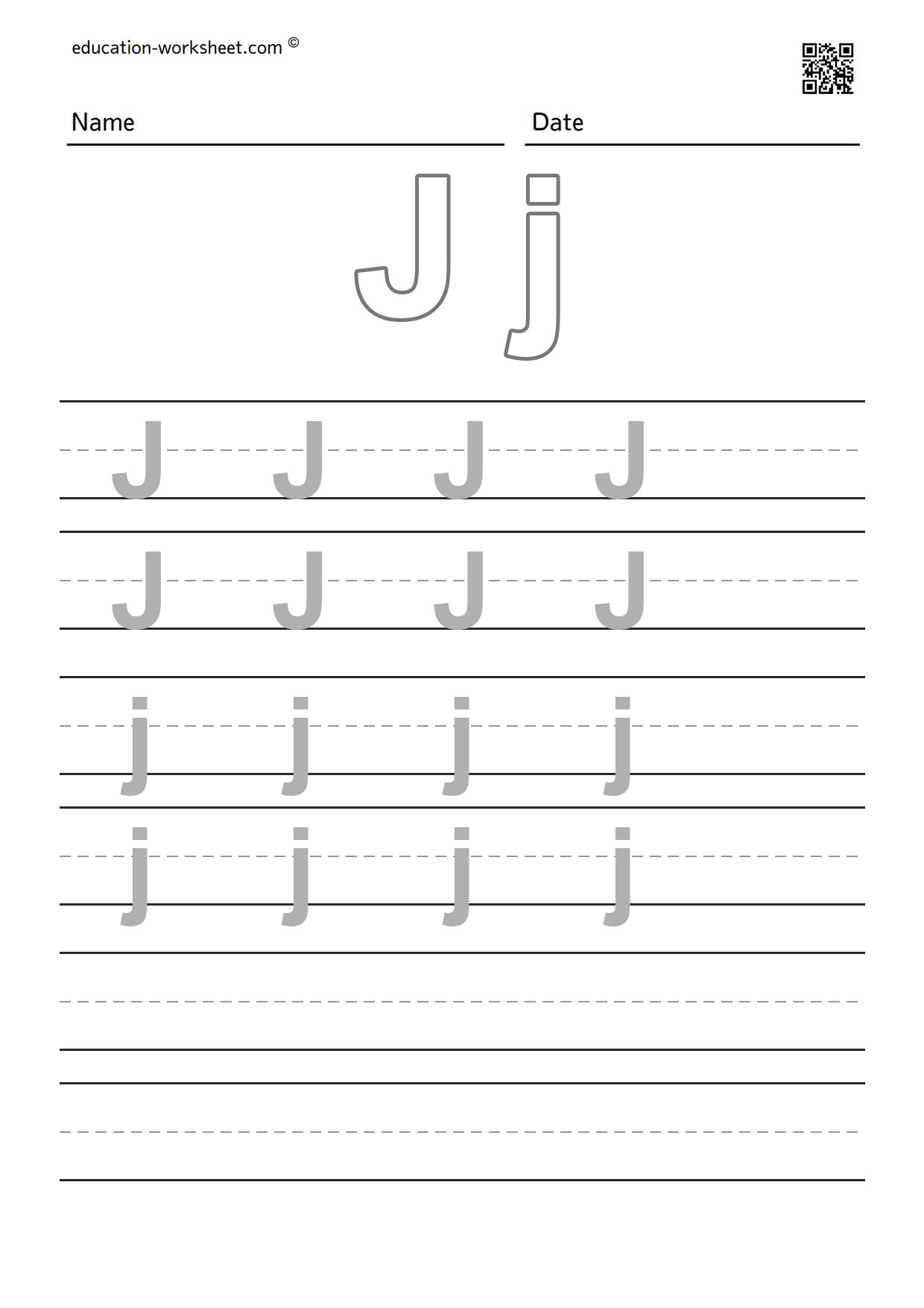 The task is to trace the alphabet A to Z