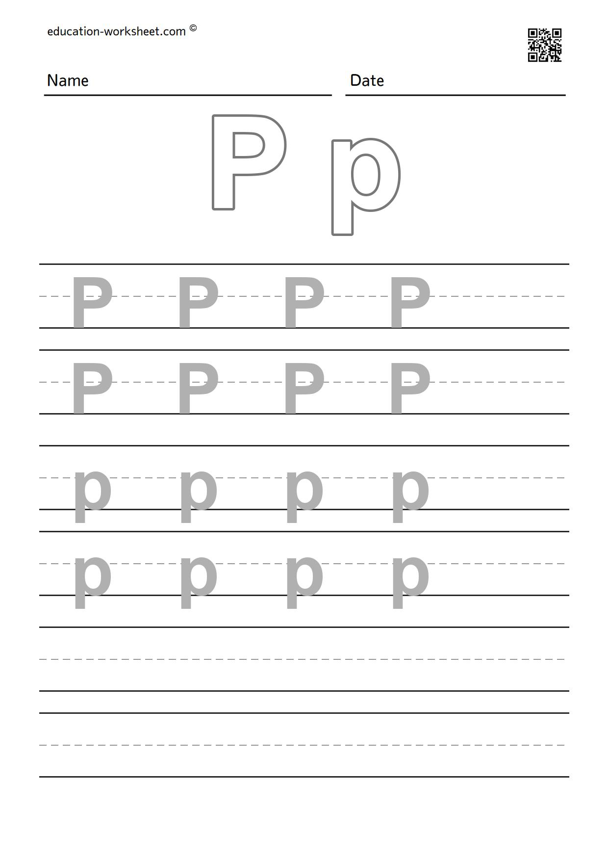 The task is to trace the alphabet A to Z