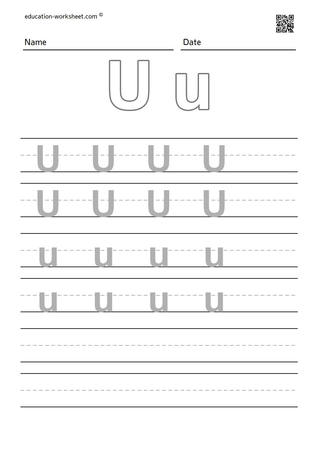 The task is to trace the alphabet A to Z