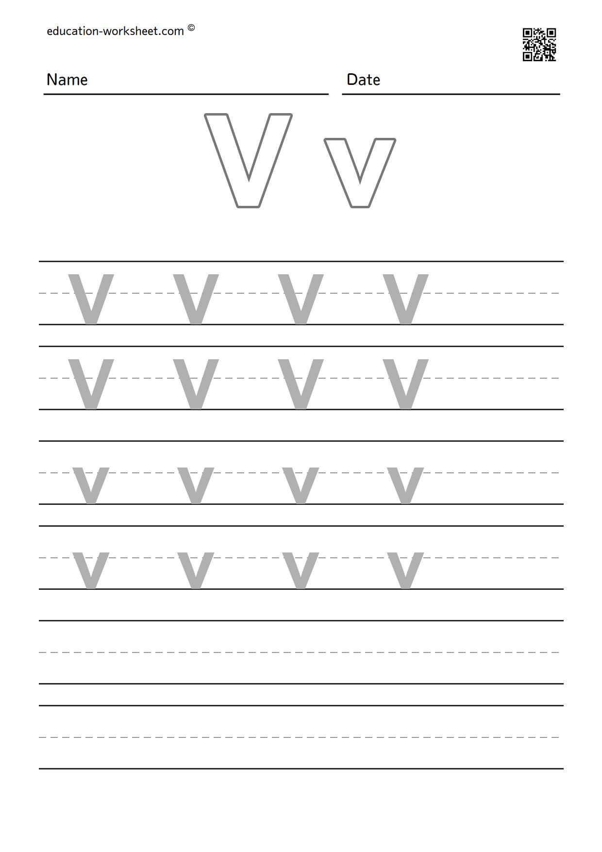 The task is to trace the alphabet A to Z
