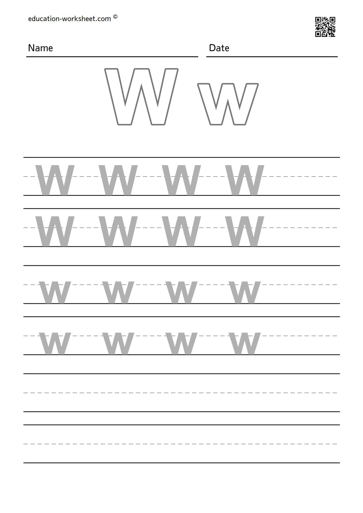 The task is to trace the alphabet A to Z