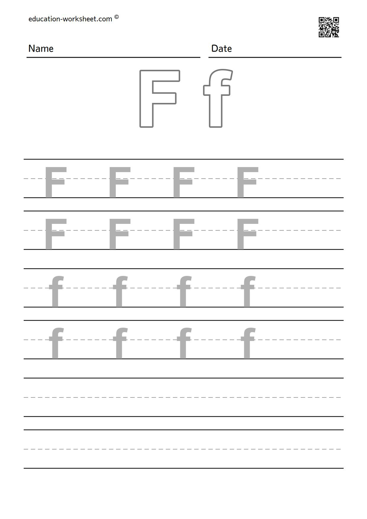 The task is to trace the alphabet A to Z